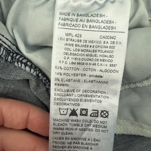 NWOT Woman LEVI Jeans Modern Skinny Crop Capris Cuffed Size 18 - Picture 4 of 5